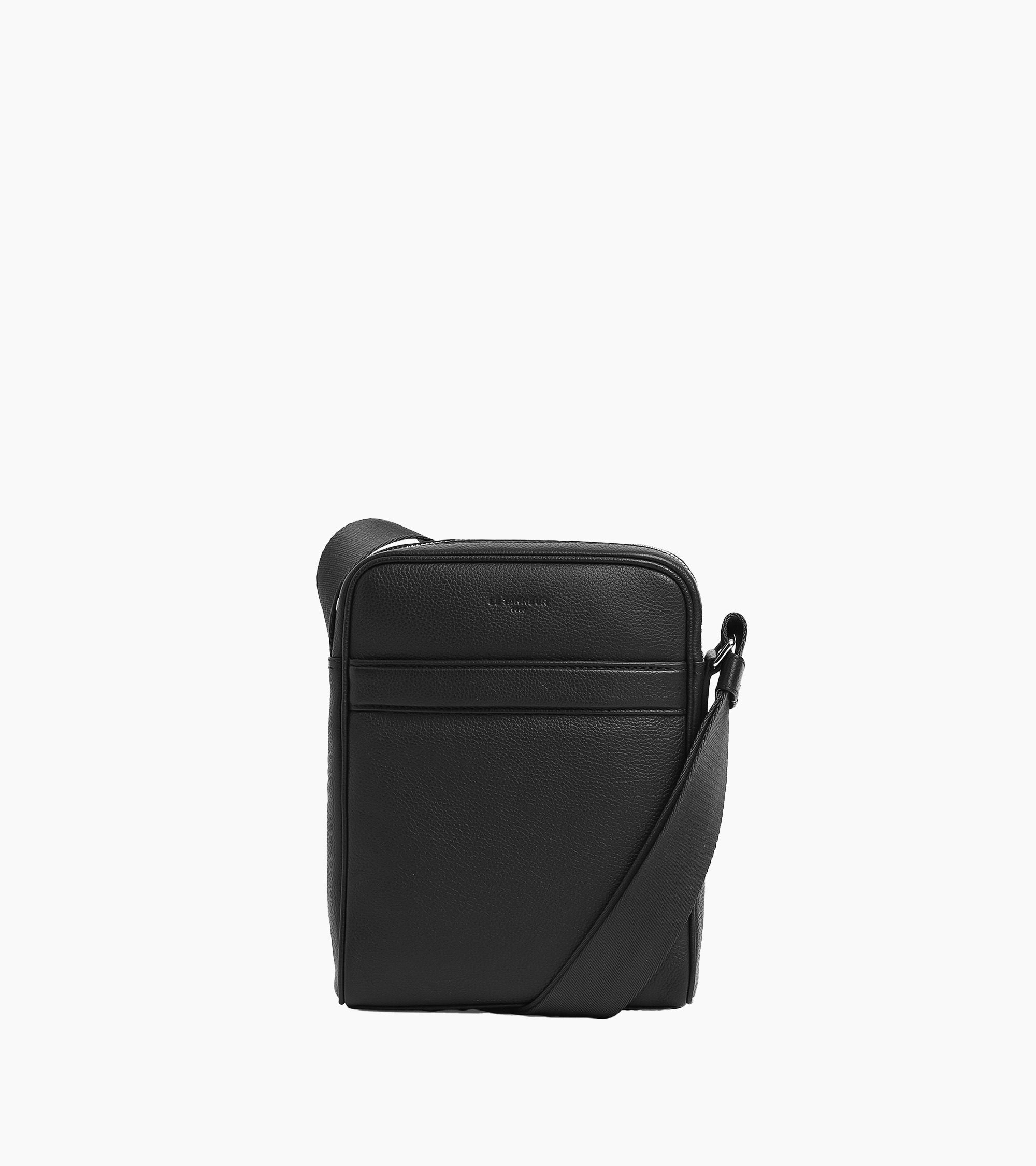 Bolsa media Charles de piel texturizada