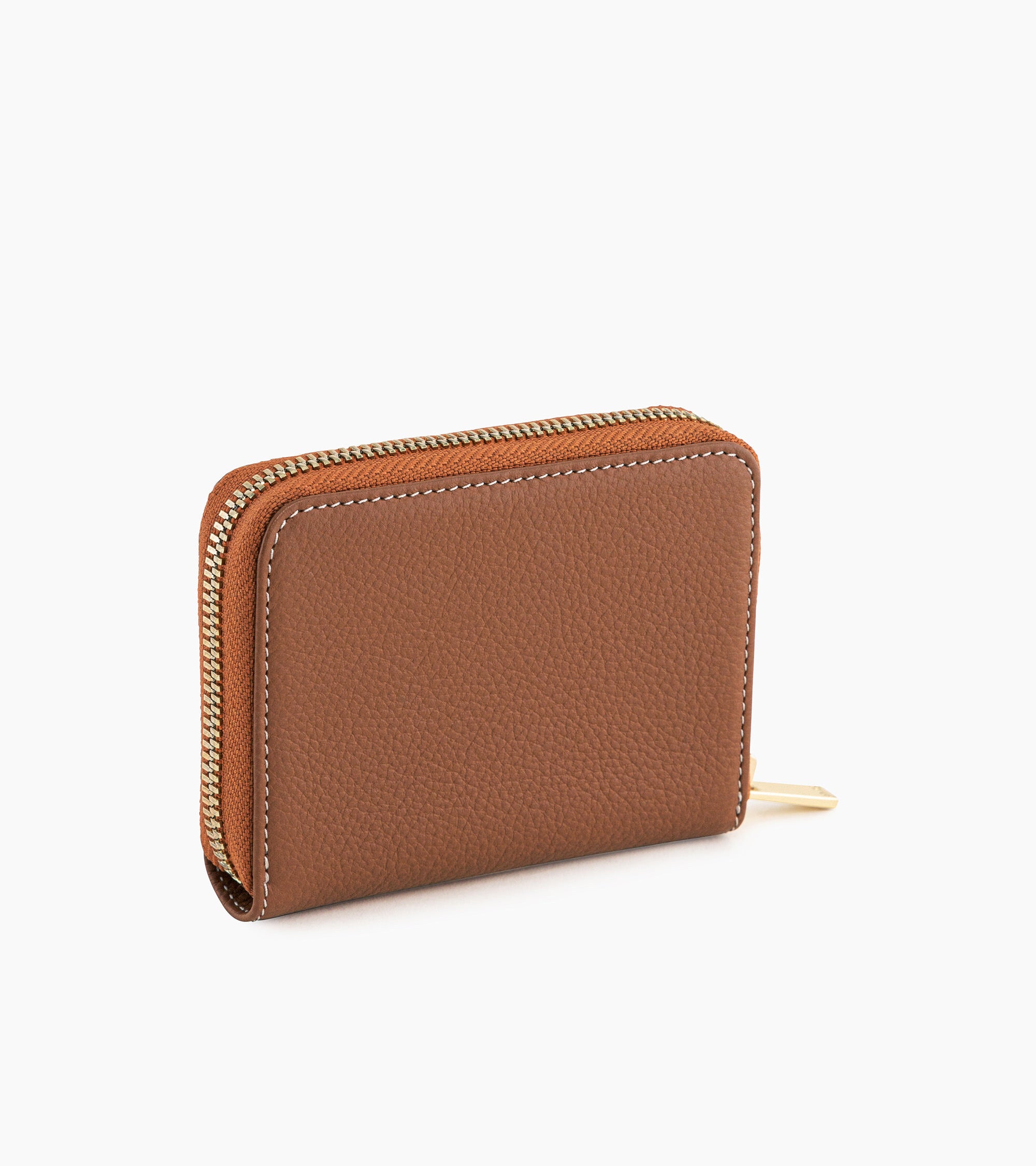 Emilie coin case in pebbled leather