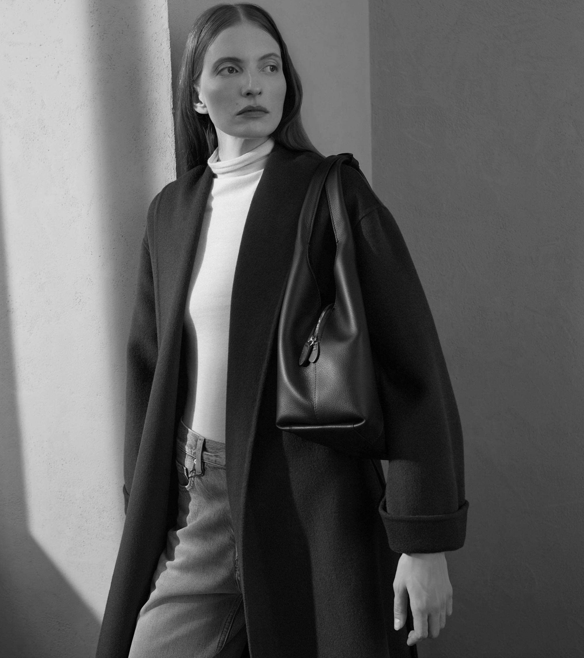 Sac porté épaule moyen modèle Juliette en cuir grainé