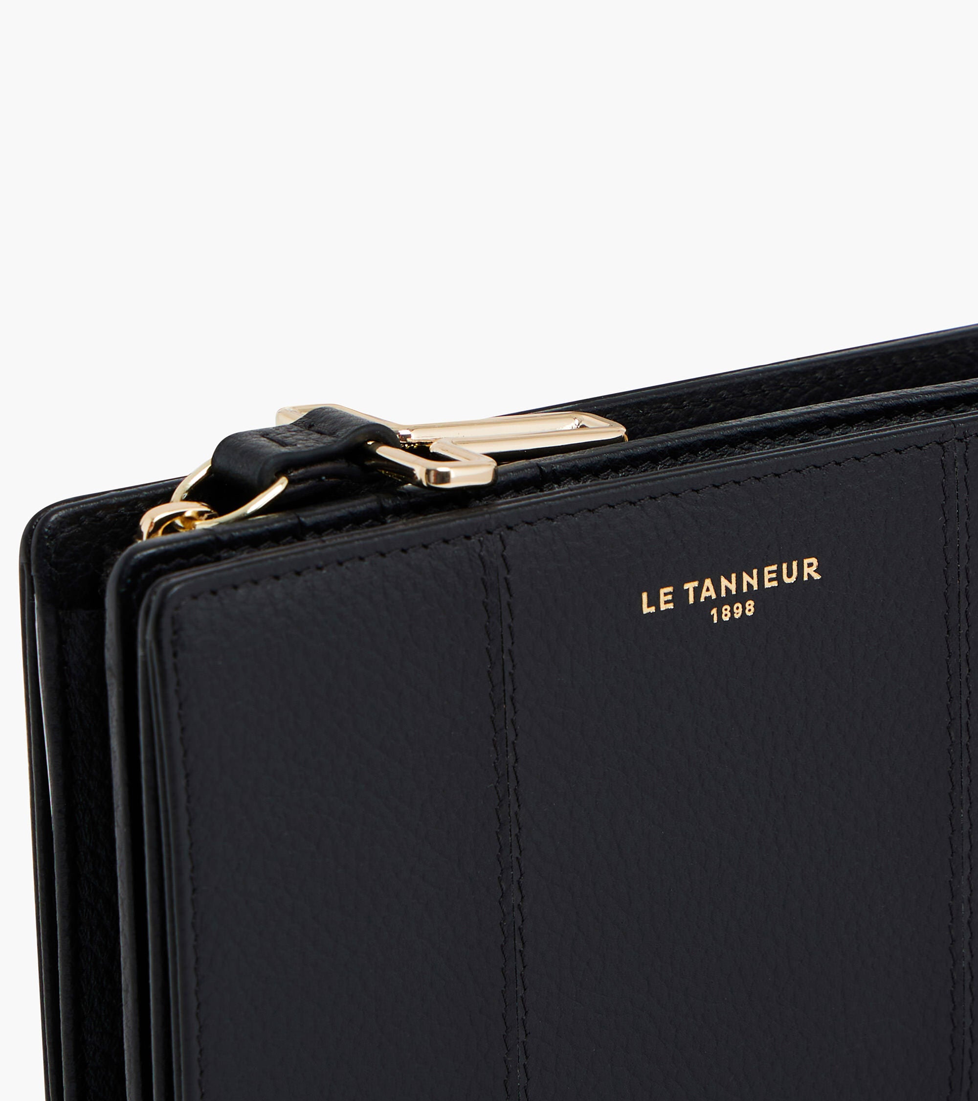 Cartera mediana modelo Juliette de cuero granulado