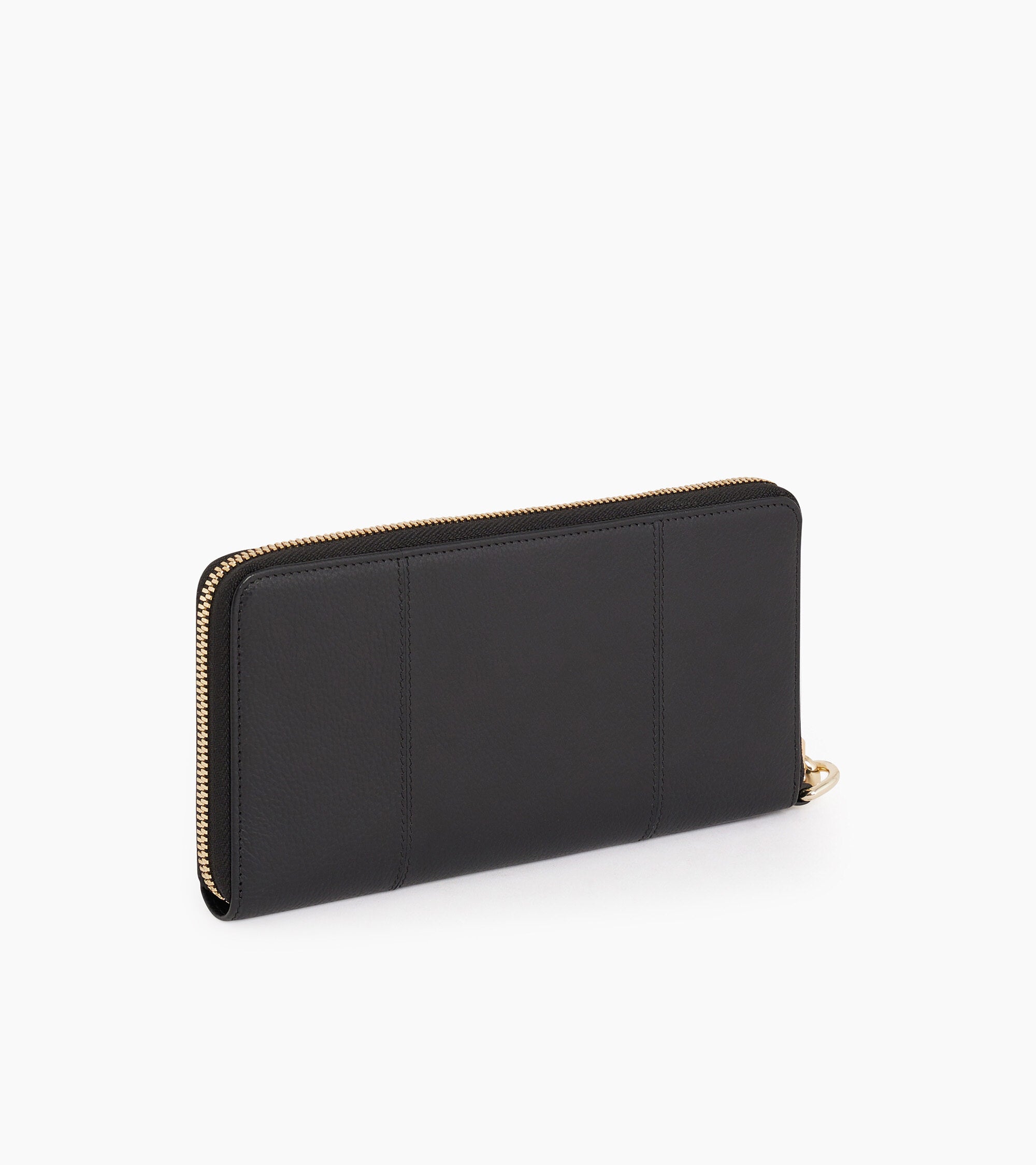 Juliette zipped travel companion in pebbled leather