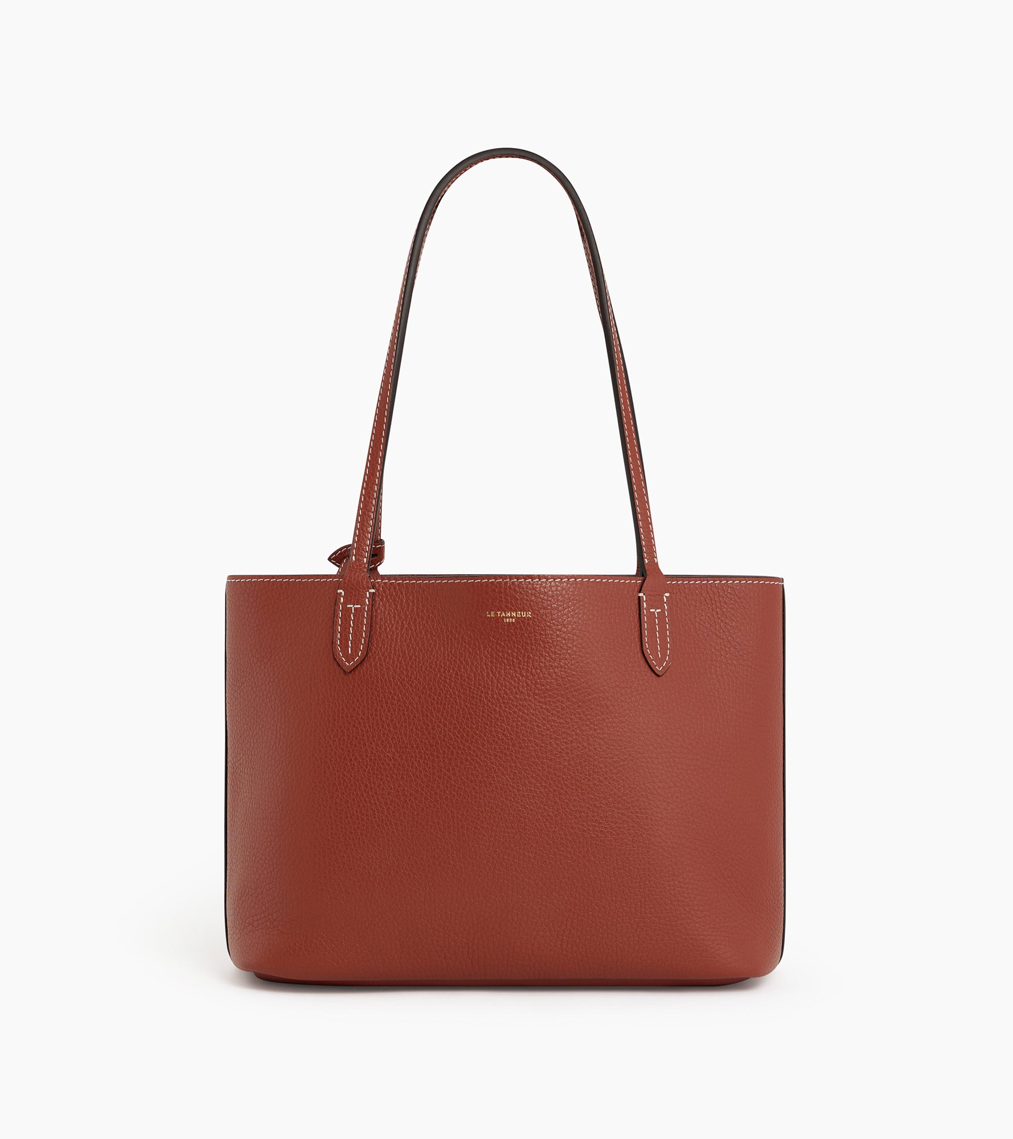 Louise small tote bag in pebbled leather