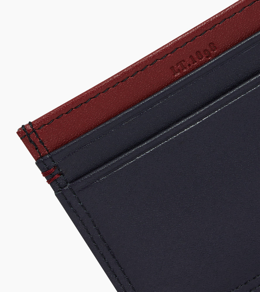 Martin card holder in smooth leather