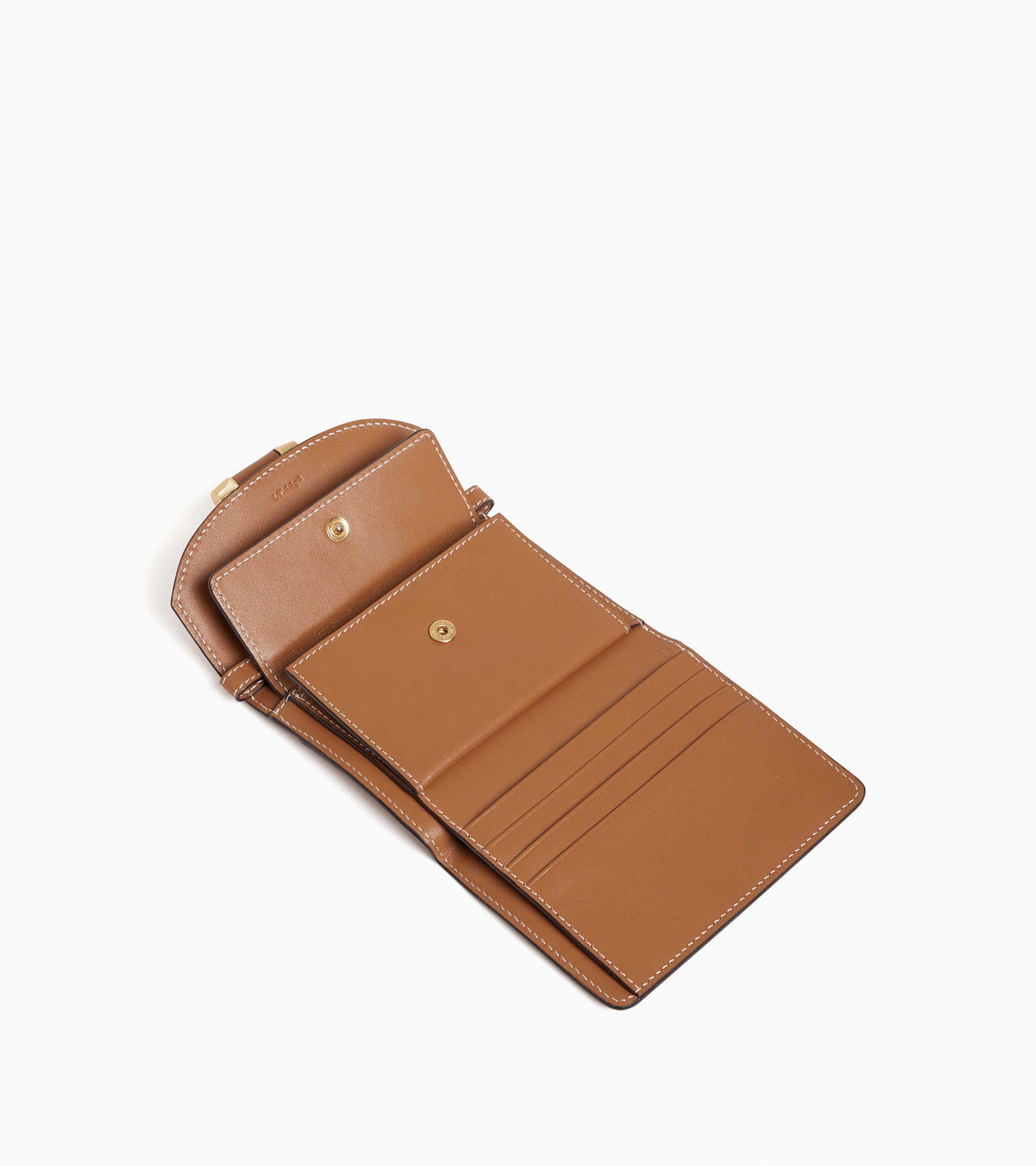 Pia card holder with detachable shoulder strap in smooth leather