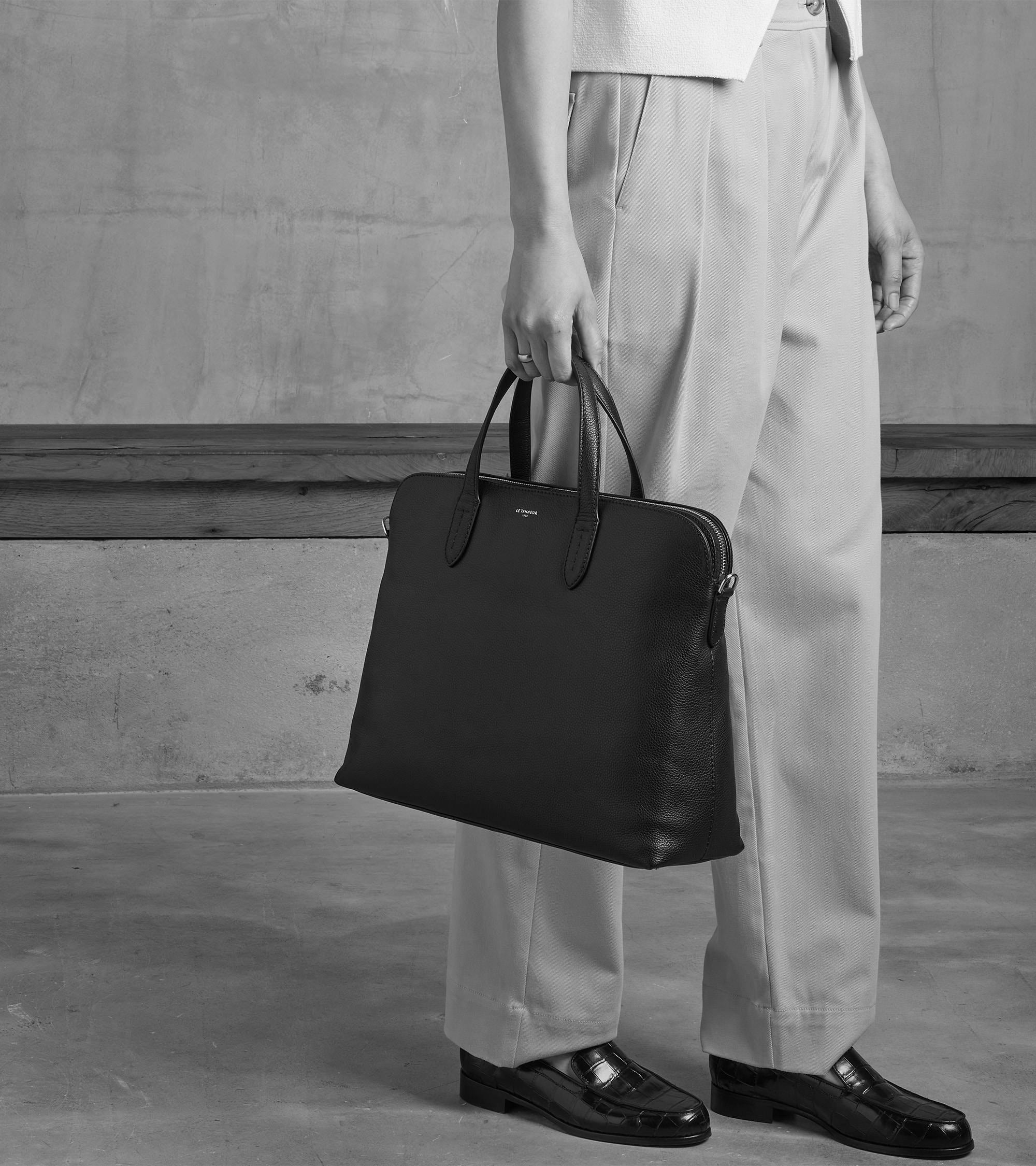 Portadocumentos de 15 con 1 fuelle Sophie de piel texturizada