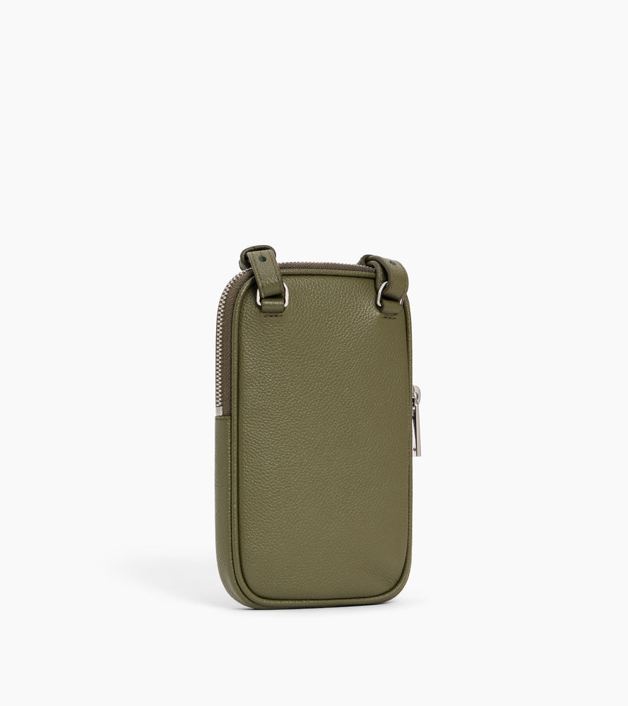 Etui téléphone en cuir grainé