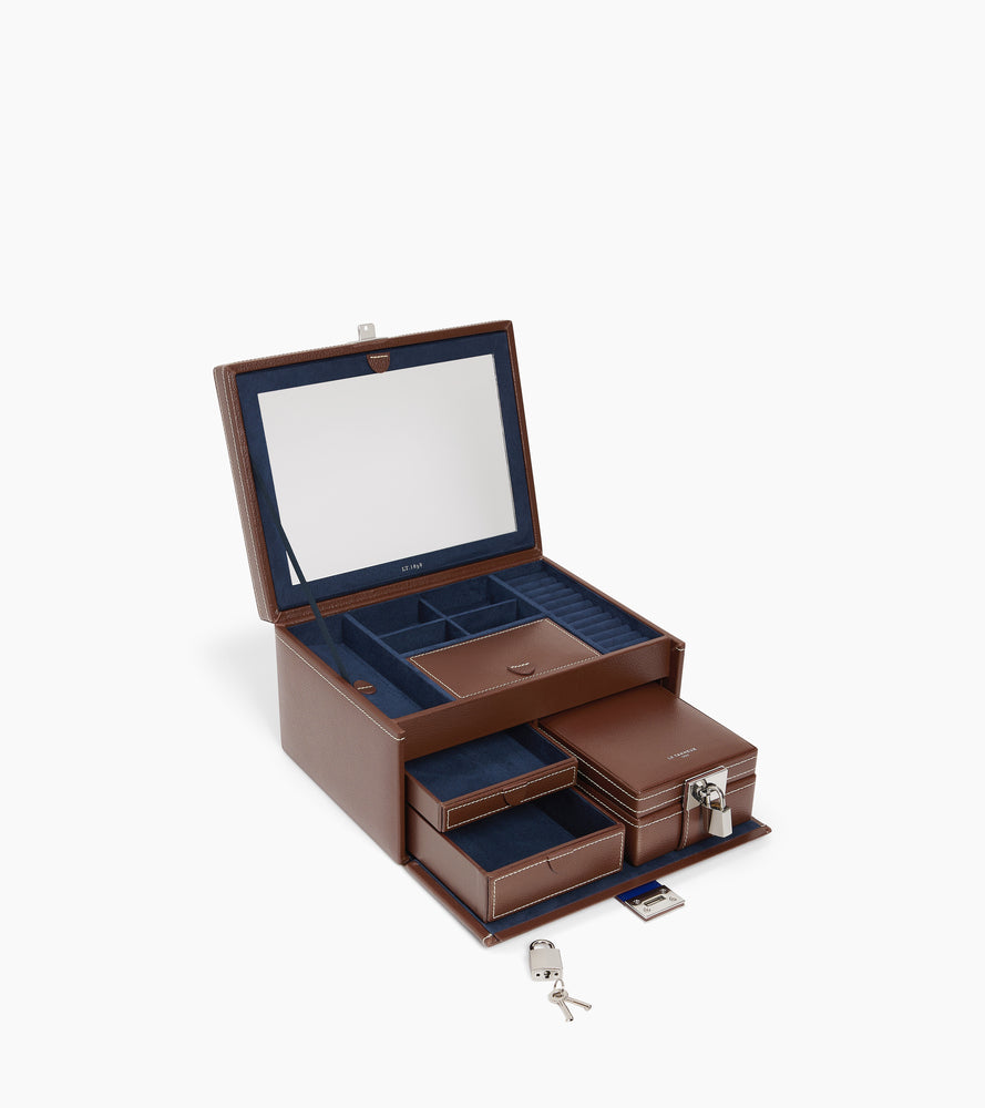 Joyero grande de piel