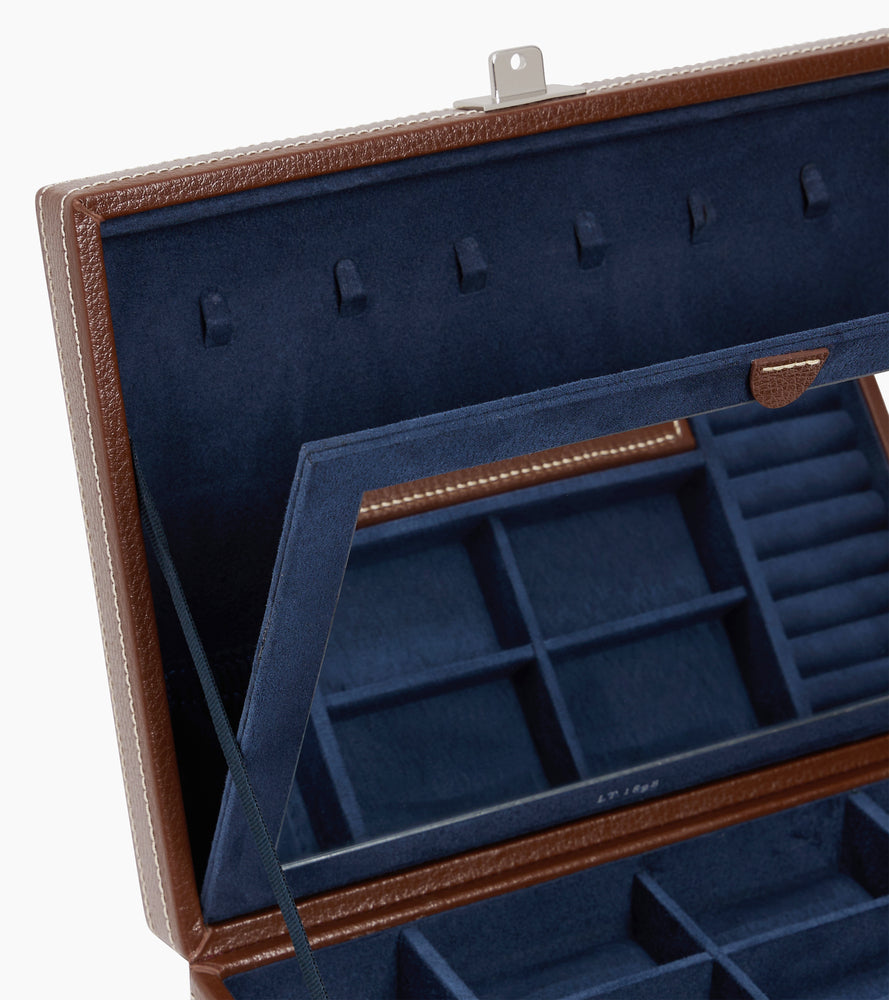 Joyero grande de piel