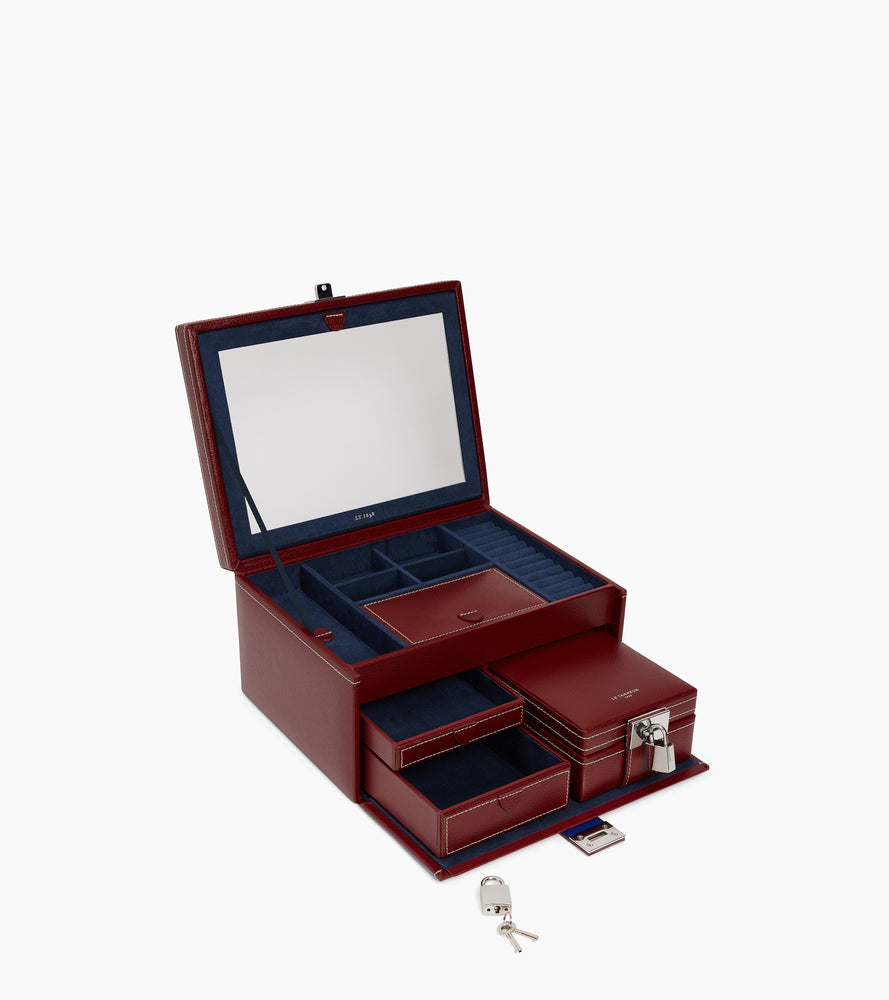 Joyero grande de piel