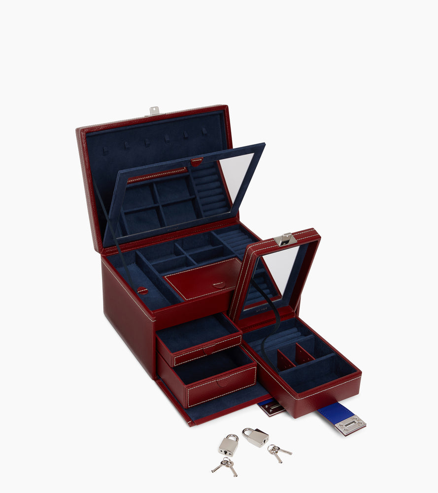 Joyero grande de piel