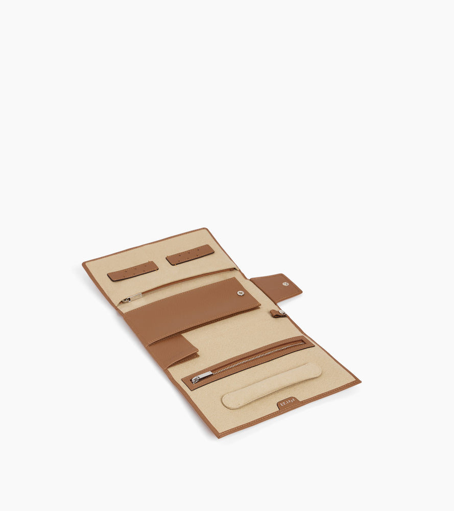 Joyero de viaje de cuero