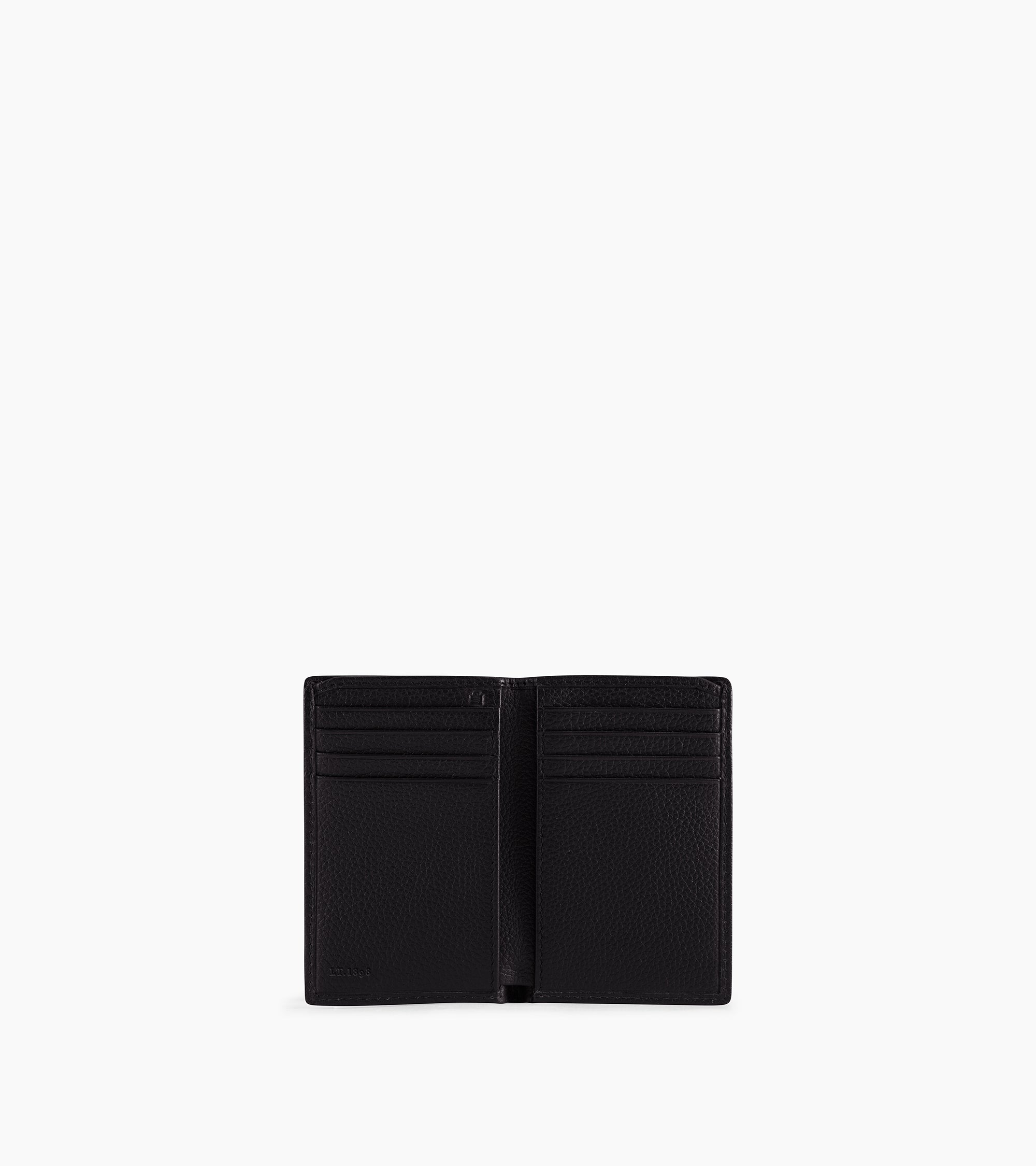 tarjetero pequeño de piel texturizada