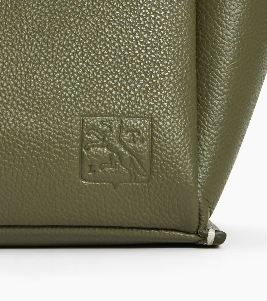 Elena small handbag in grained leather