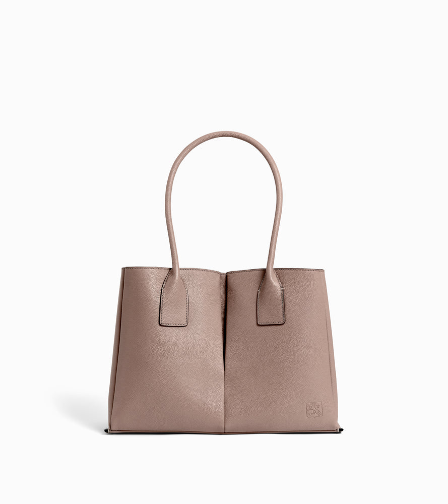 Bolso tote grande Elena de cuero texturizado