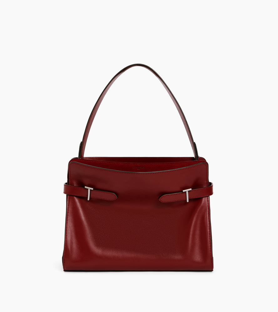 Emie large shoulderbag in smooth leather and nubuck