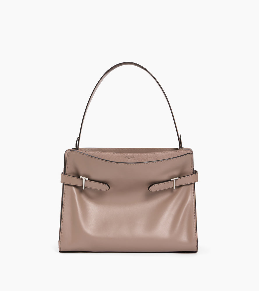 Emie large shoulderbag in smooth leather and nubuck