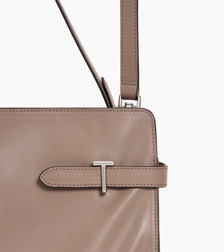 Emie large shoulderbag in smooth leather and nubuck