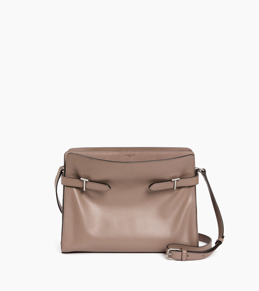 Emie large shoulderbag in smooth leather and nubuck