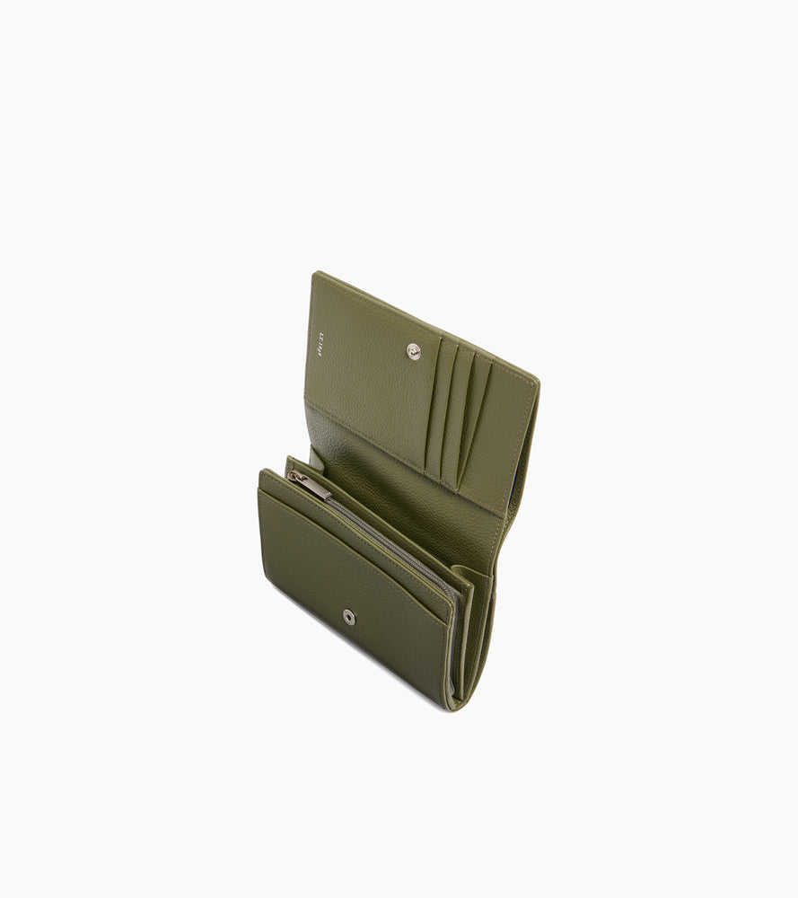 Emilie wallet in grained leather