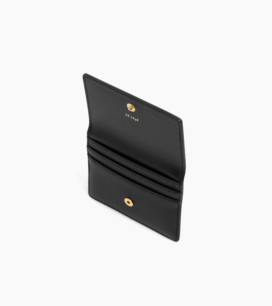 Emilie flap cardholder in T signature leather