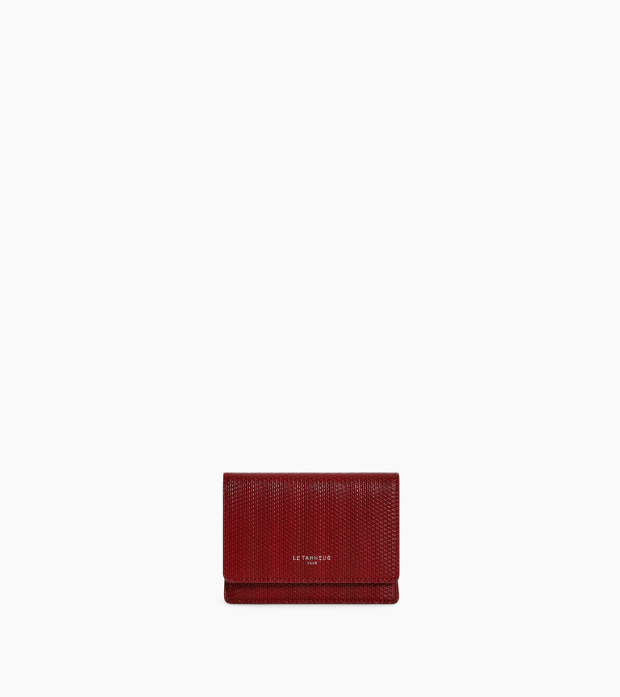 Emilie flap cardholder in T signature leather