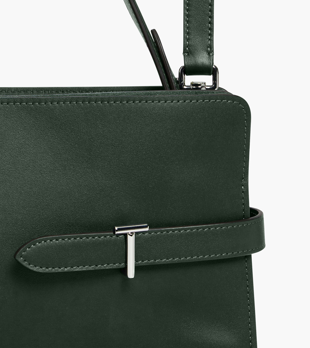 Sac porté épaule modèle maxi Emie en cuir lisse et refente de velours