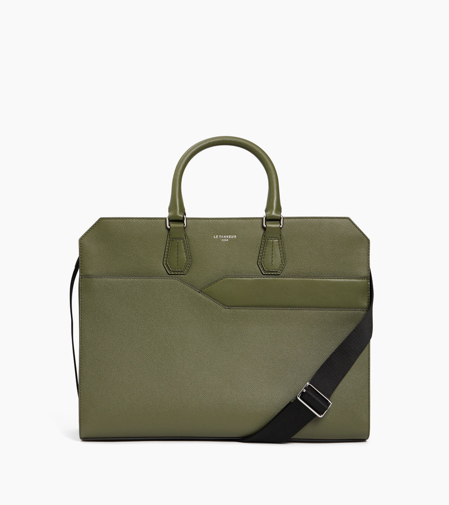 Gaston 15" document holder in crossed-grain leather