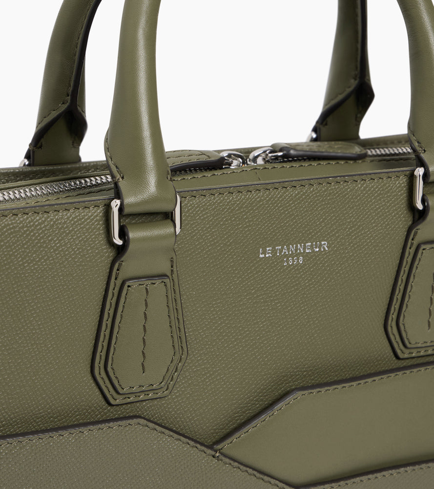 Gaston 15" document holder in crossed-grain leather