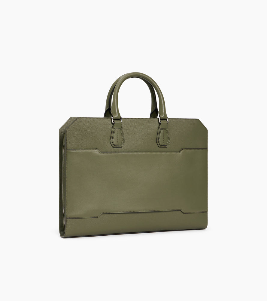 Portadocumentos slim 15" Gaston de cuero con grano cruzado