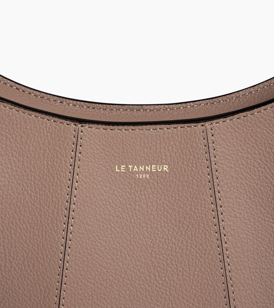 Petit sac demi-lune Juliette en cuir grainé