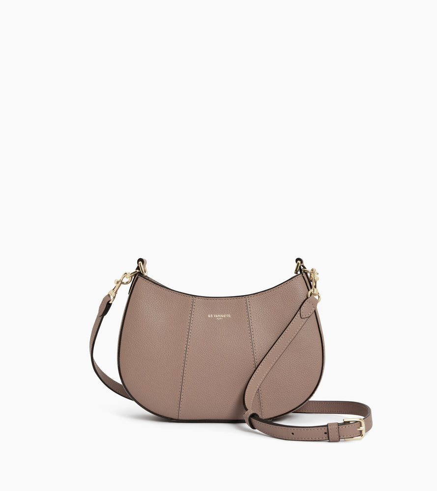 Bolso media luna pequeño Juliette de cuero granulado