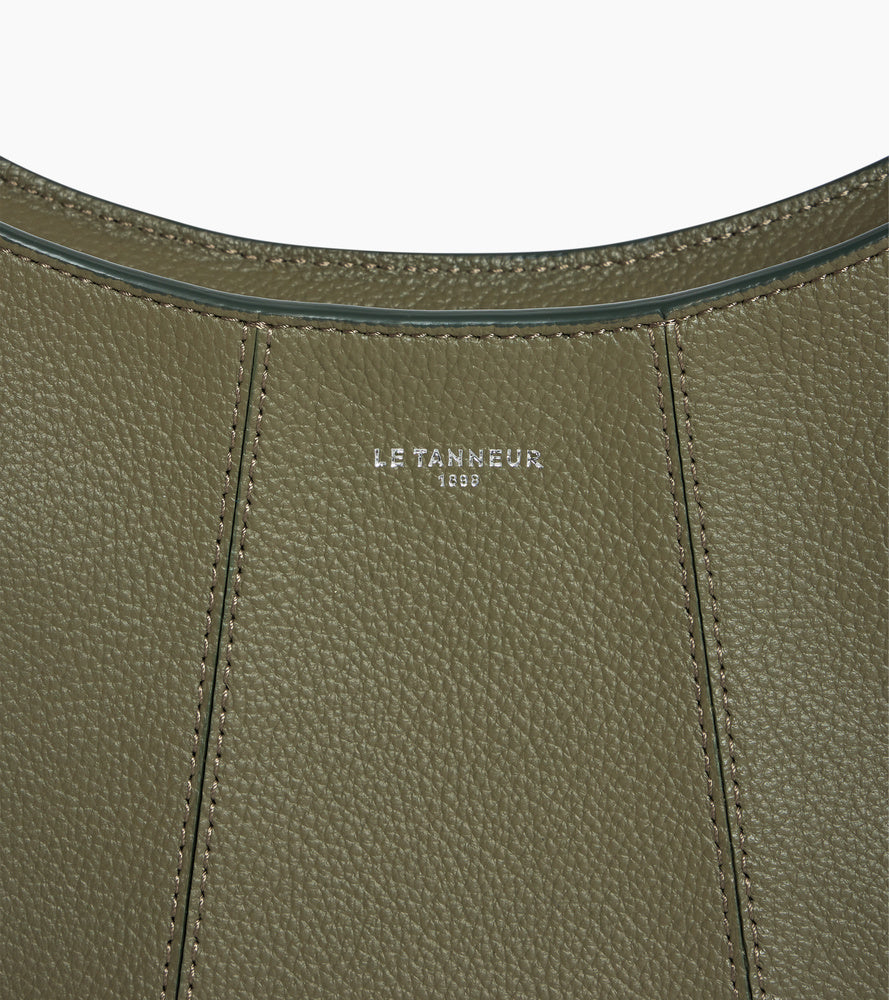 Bolso media luna pequeño Juliette de cuero granulado