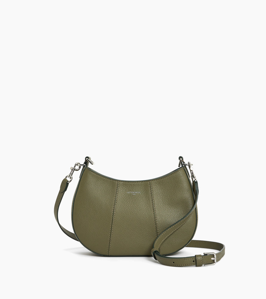 Bolso media luna pequeño Juliette de cuero granulado