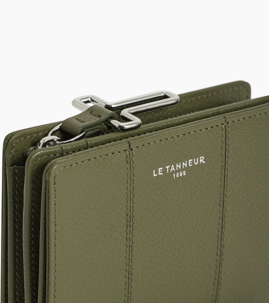 Cartera pequeña Juliette de cuero granulado