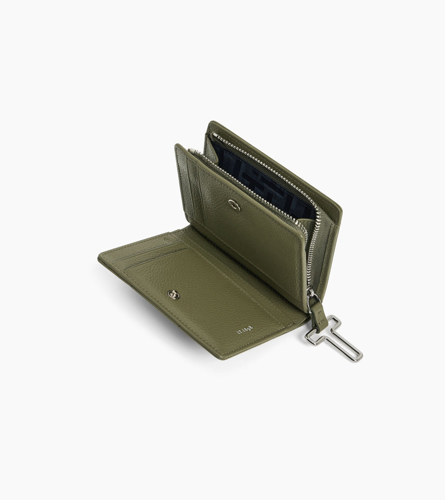 Cartera pequeña Juliette de cuero granulado