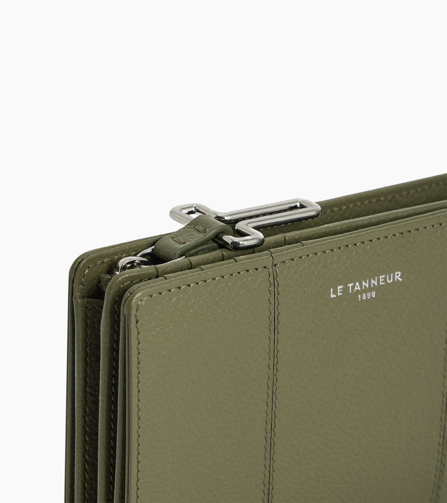 Cartera mediana modelo Juliette de cuero granulado