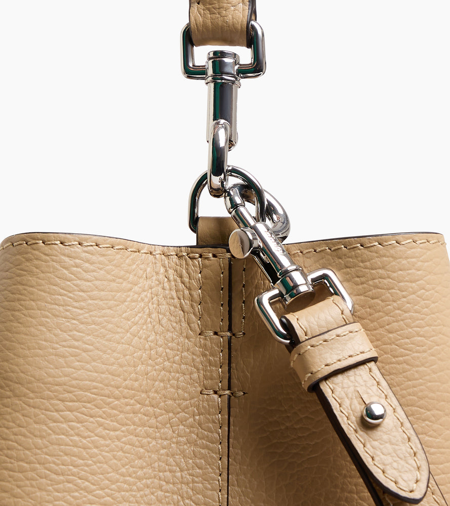 Sac seau Louise en cuir grainé