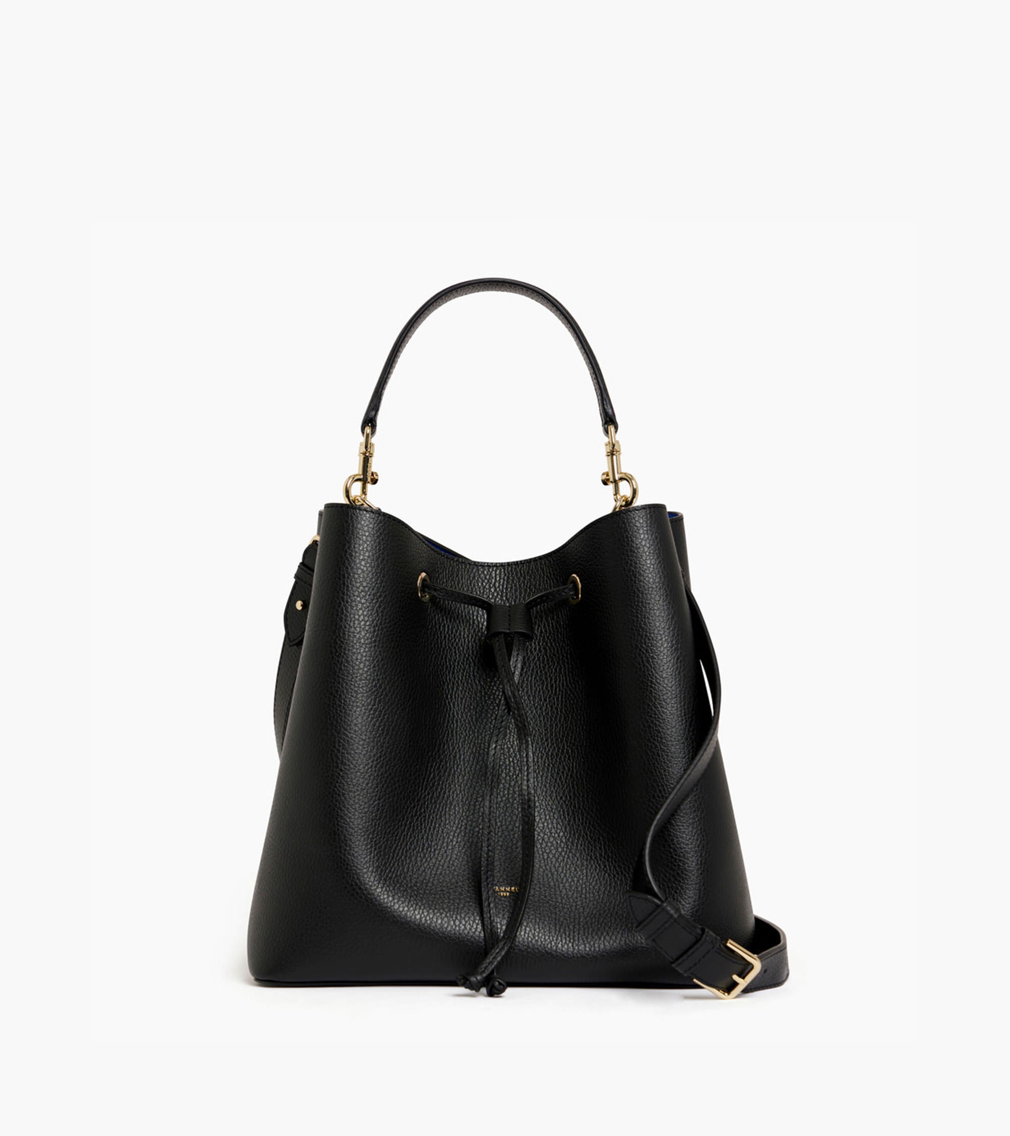 Bolso cubo grande Louise de piel texturizada