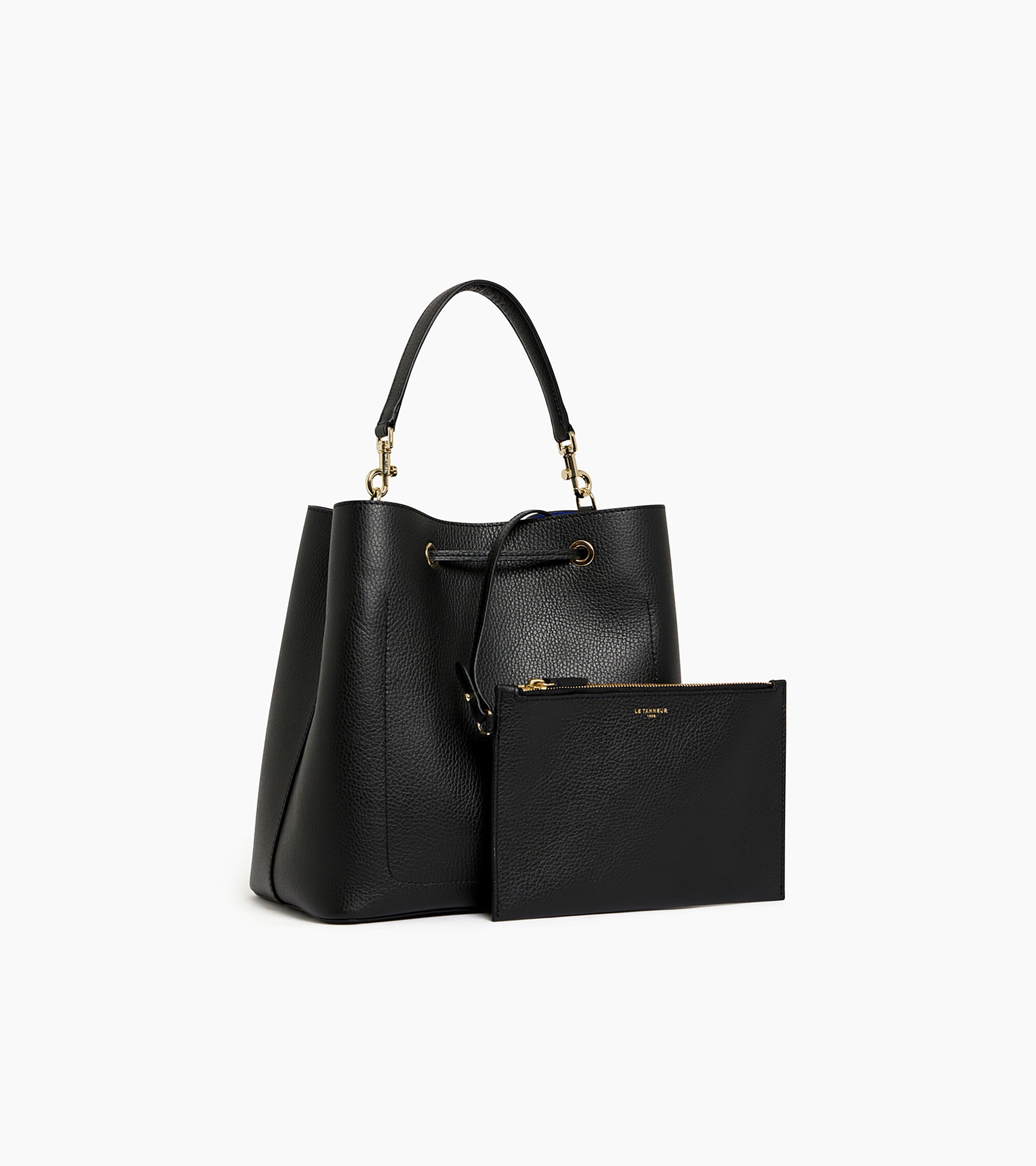 Bolso cubo grande Louise de piel texturizada