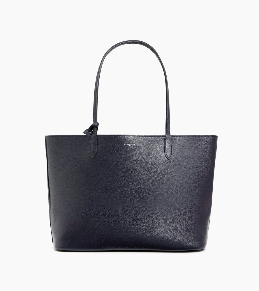 Grand sac cabas Louise en cuir grainé