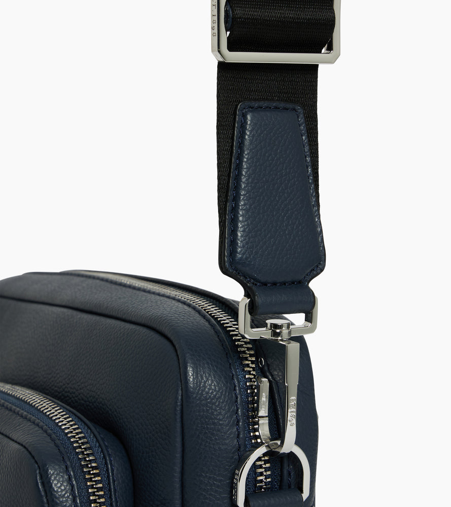 Bolso bandolera pequeño de piel texturizada Marceau