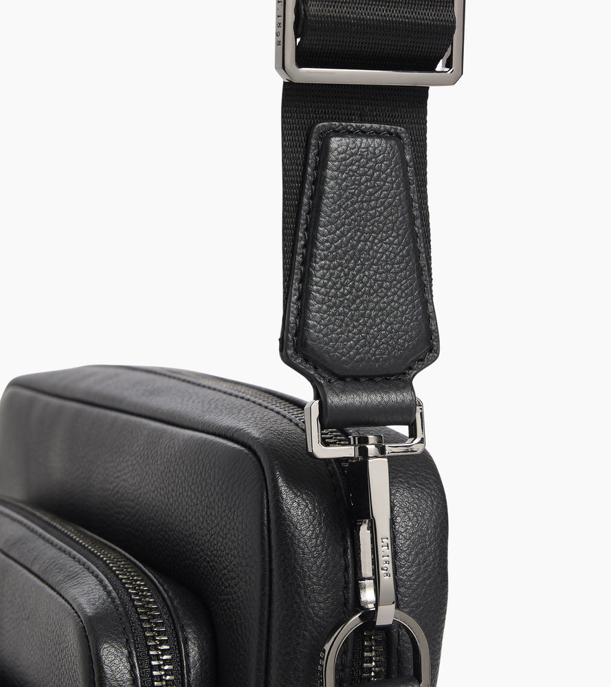 Bolso bandolera pequeño de piel texturizada Marceau