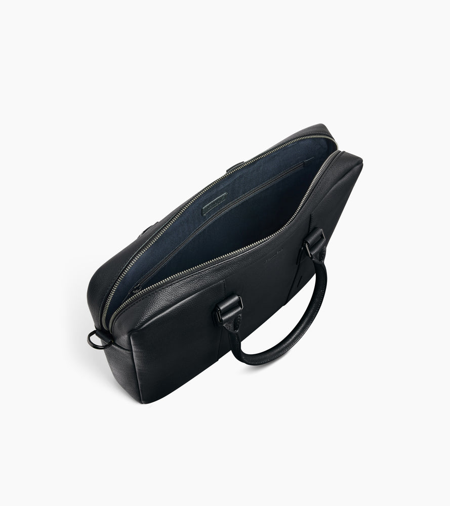 Maletín pequeño de 14" Marceau de cuero granulado