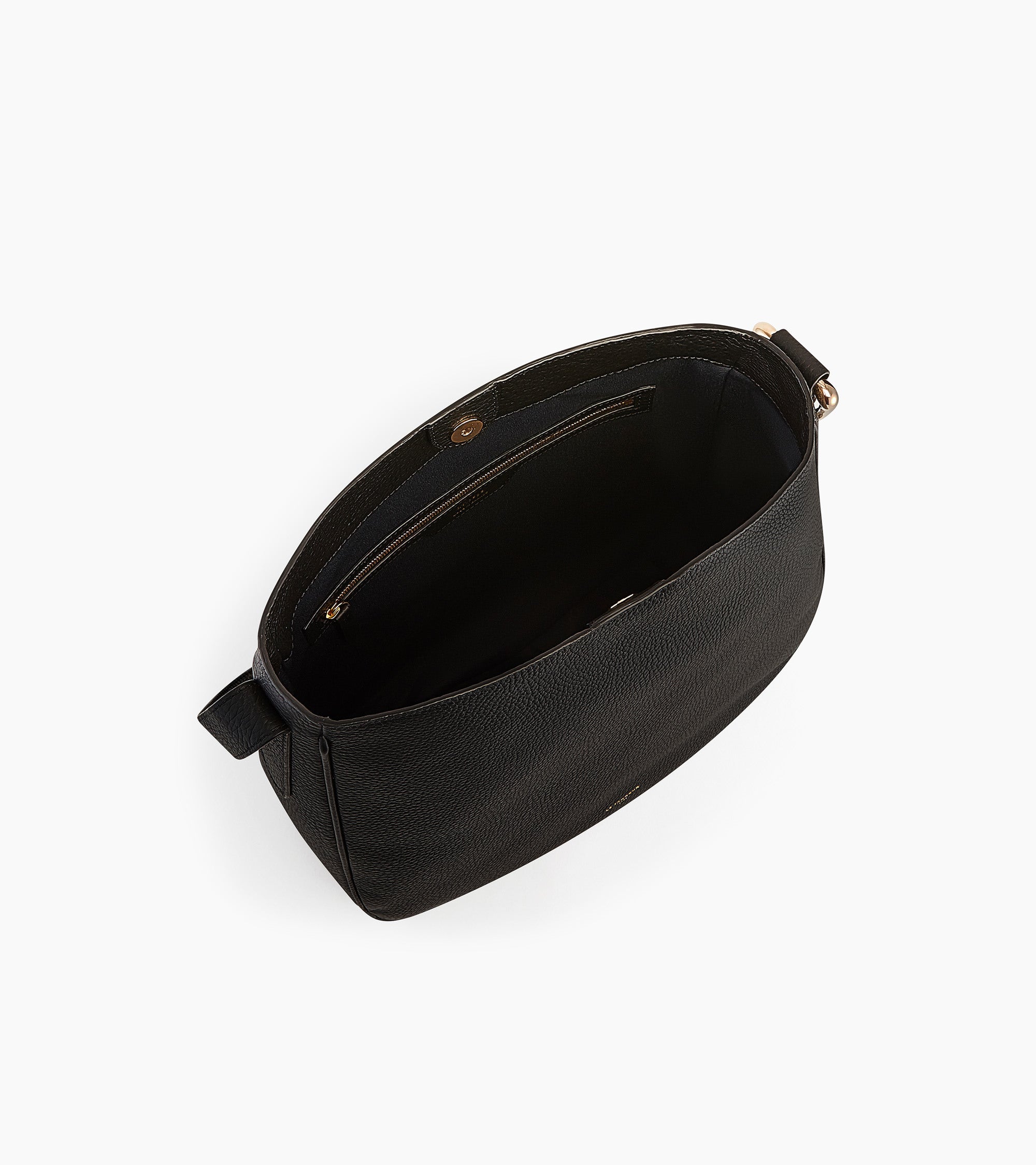 Gran bolso hobo Madeleine en cuero de ternero graneado
