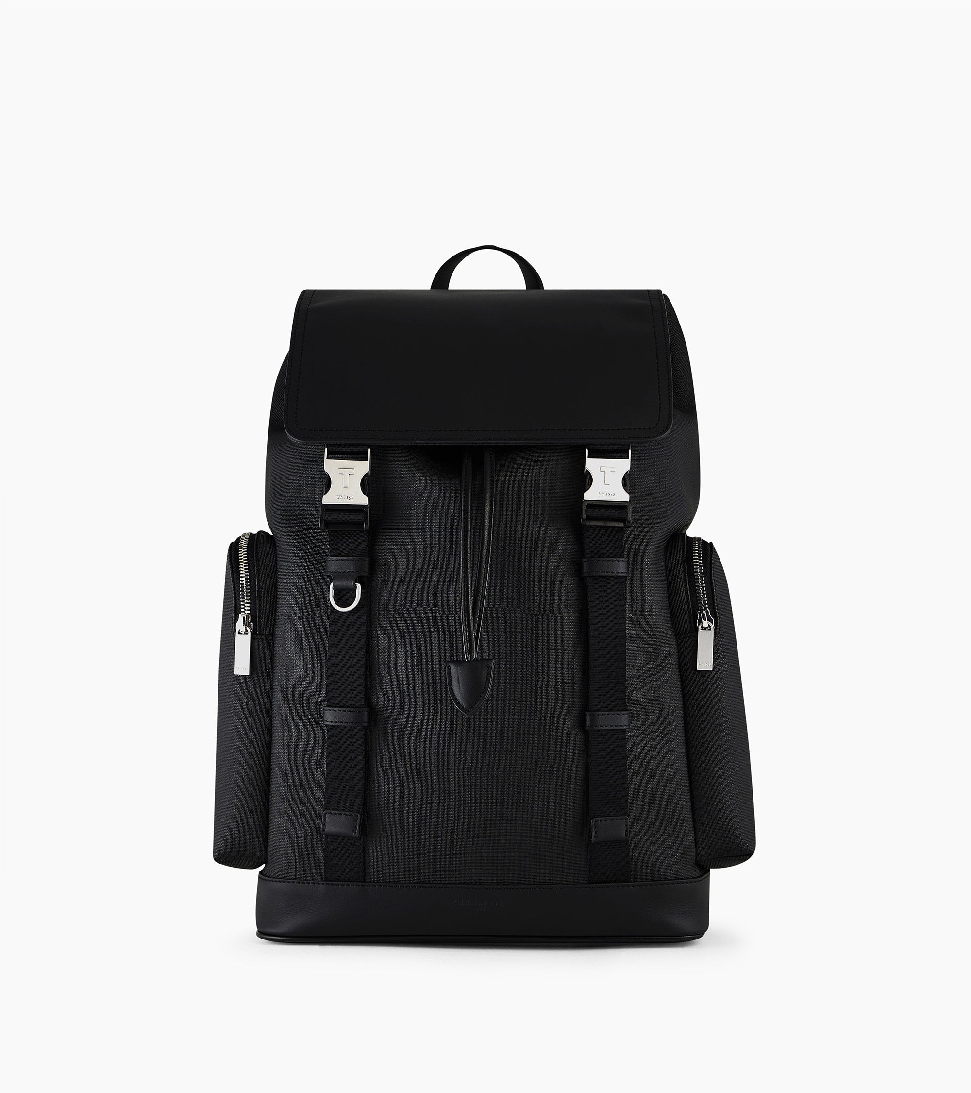 Mochila con solapa Maurice de tela revestida