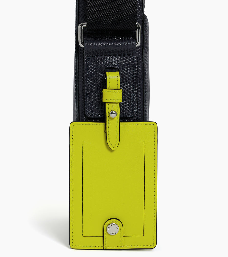 Emile small zipped satchel in signature T leather