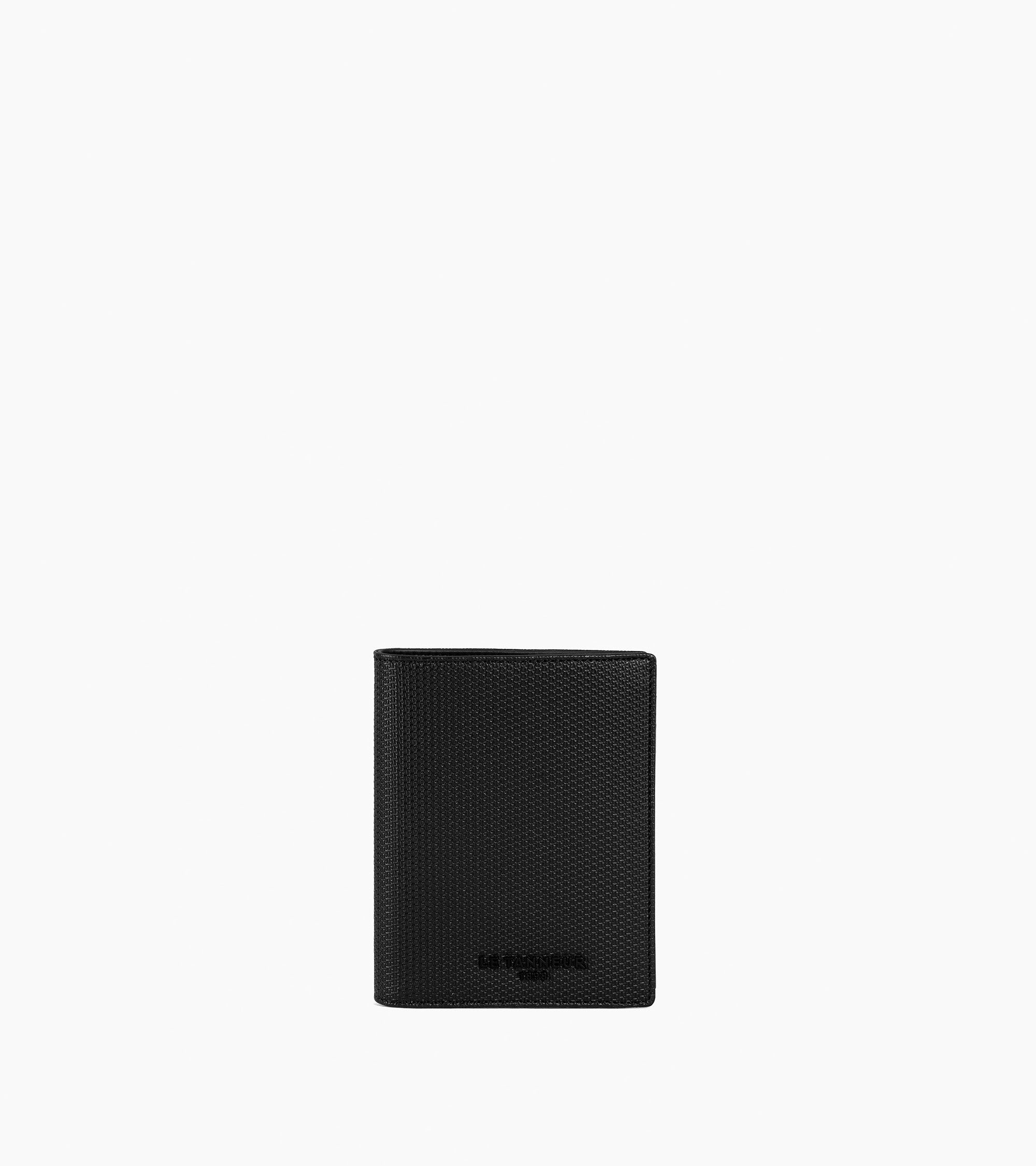 Cartera vertical con cremallera de 2 secciones Emile de piel signature T