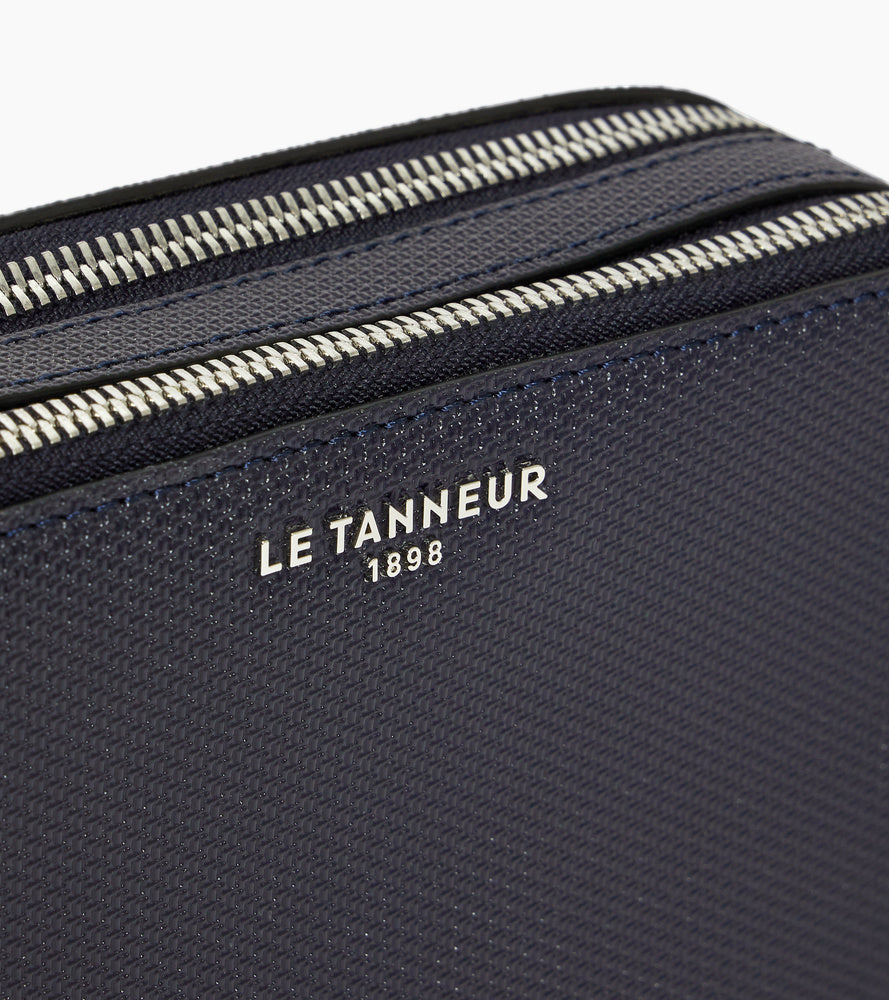 Pequeño bolso de 2 compartimentos Emile en cuero con firma T.