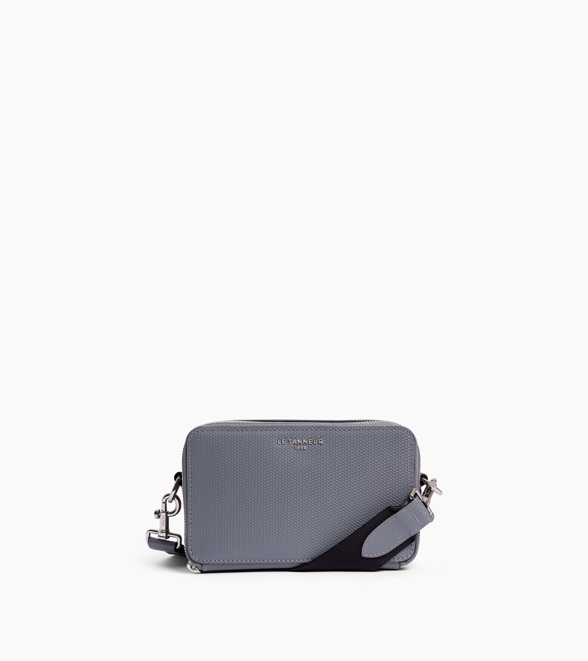 Emile T シグネチャーレザー 2つのコンパートメント付き スモール サコッシュ