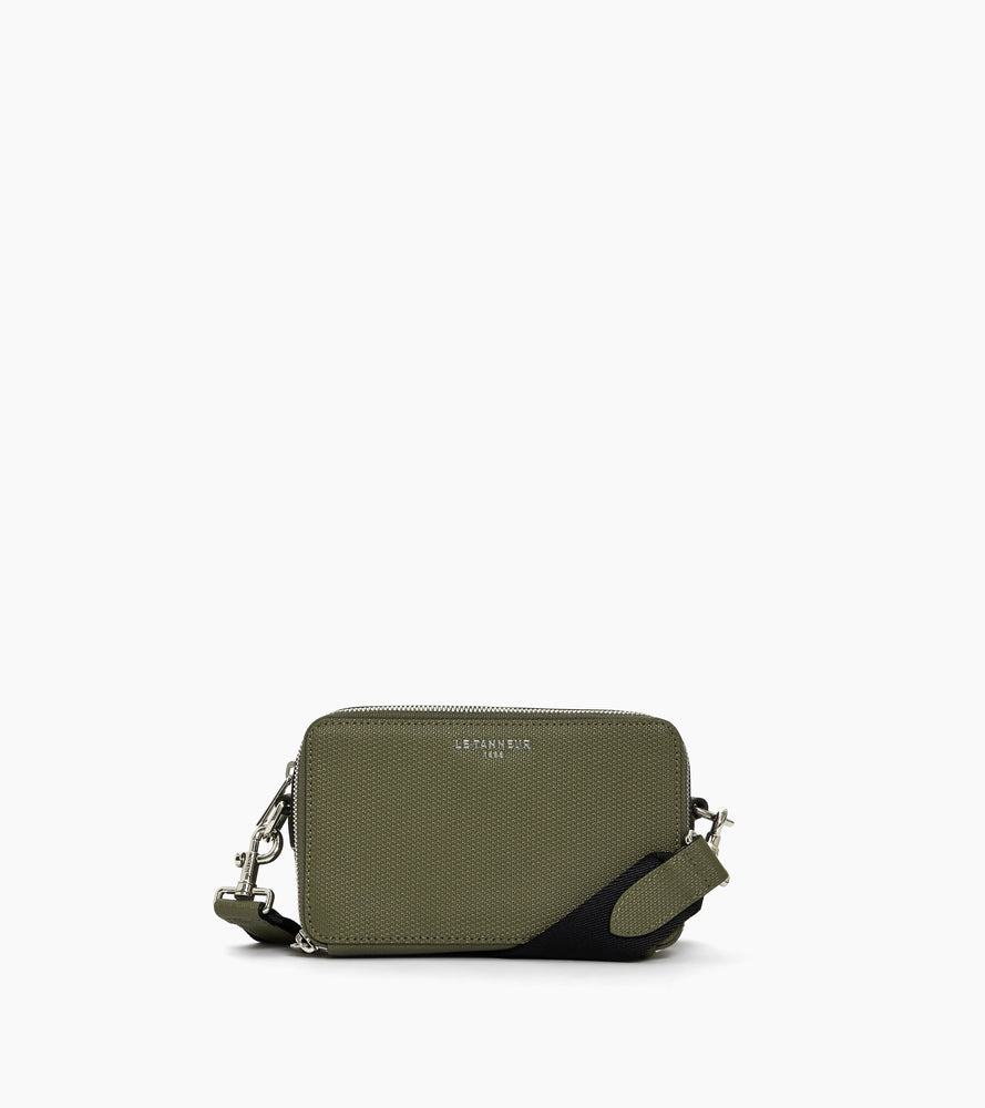 Pequeño bolso de 2 compartimentos Emile en cuero con firma T.